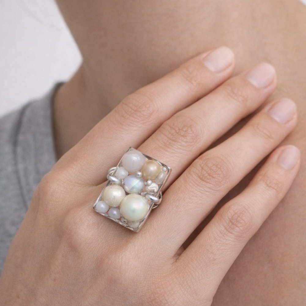 One of a kind 925 SS ring size 6.5